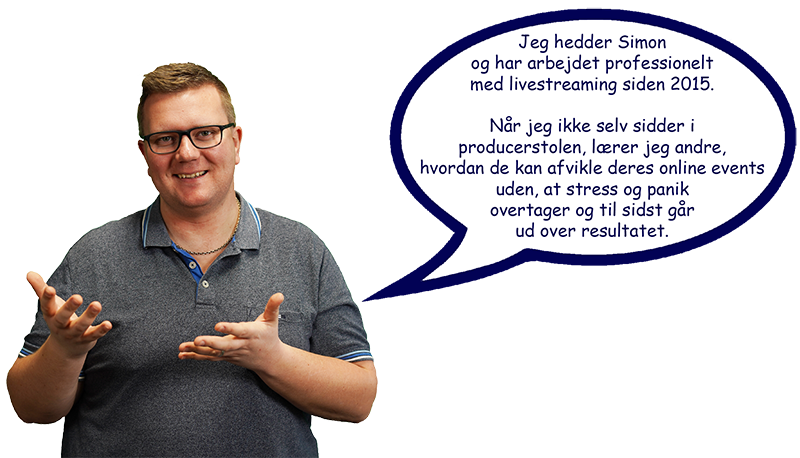 Simon Testrup afholder workshop i livestreaming workshop i livestreaming