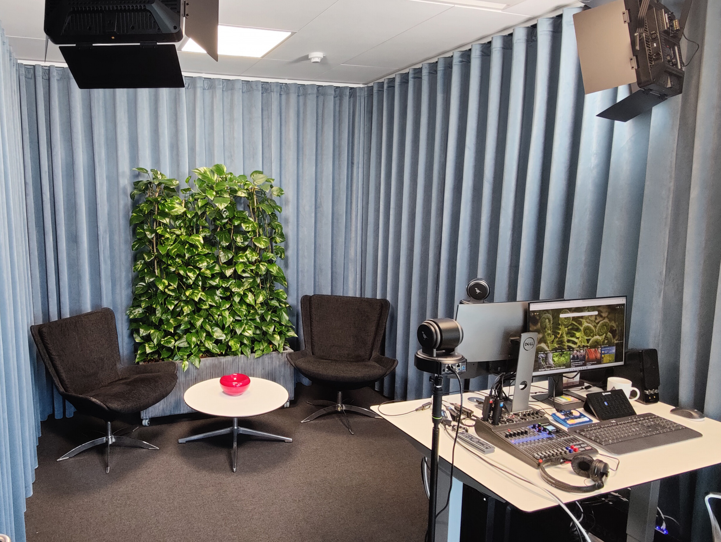 Indretning af videostudie Indretning af videostudie