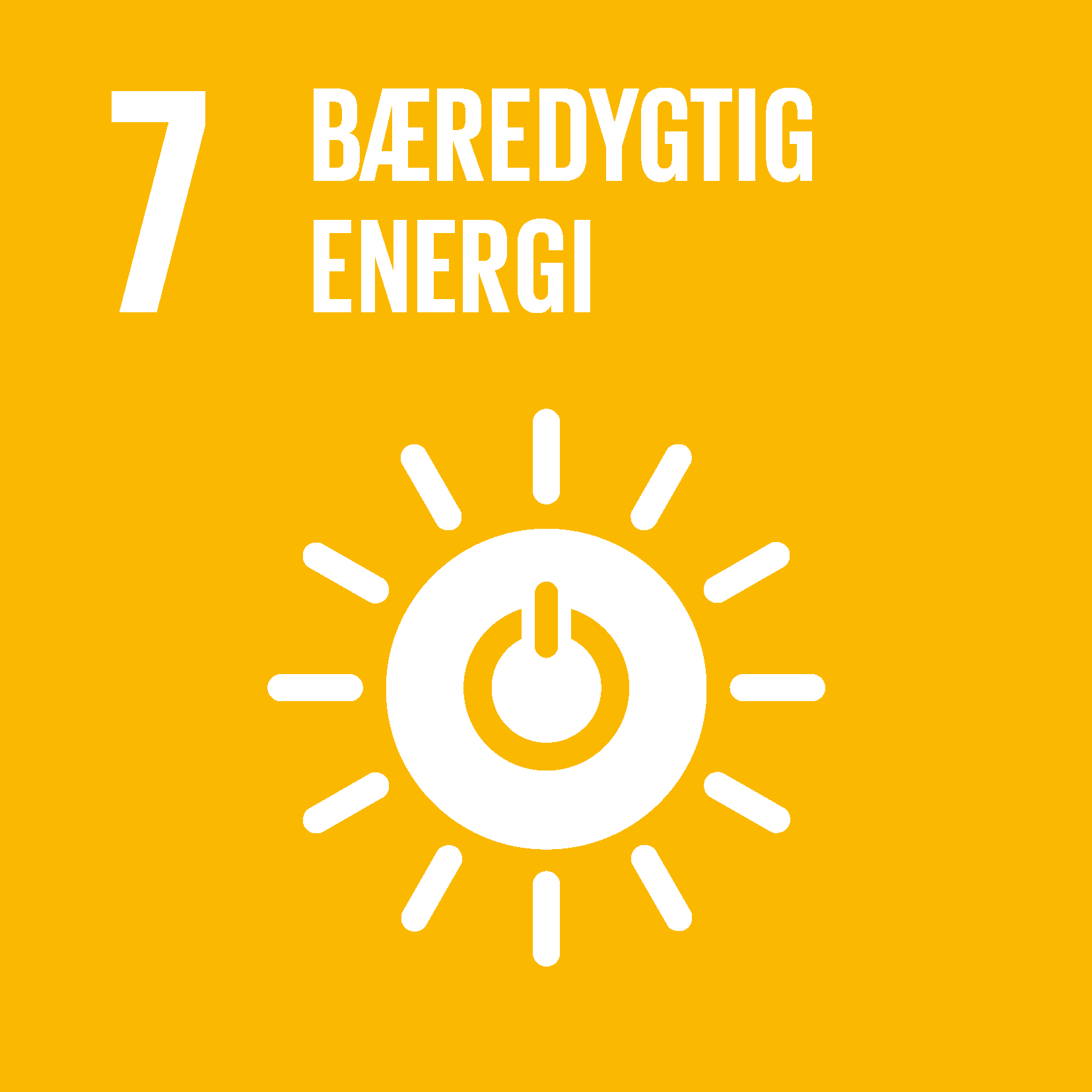 Verdensmål 7 om bæredygtig energi Bæredygtighed